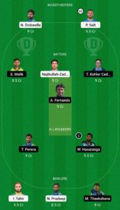 DG vs JK Dream11 Team Small League