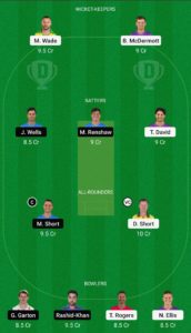 HUR vs STR Dream11 Team Small League