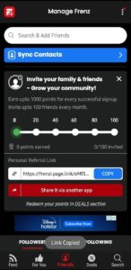 frenzi app refer earn