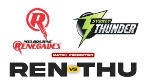 THU vs REN Dream11 Team Prediction 55th Match BBL 2021-2022 (100% Winning Team)