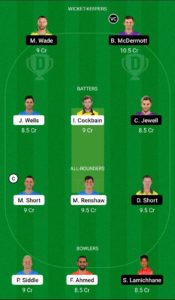 HUR vs STR Dream11 Team Small League