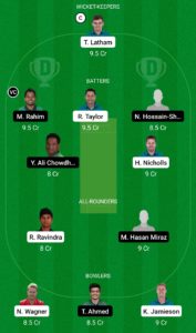 NZ Vs BAN Dream11 Team for grand league