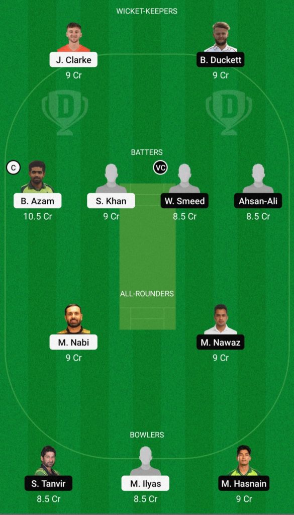 KAR vs QUE Dream11 Team Small League