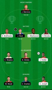 WI vs ENG Dream11 Team For Small League