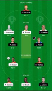 WI vs ENG Dream11 Team For Small League