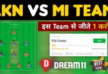 LKN vs MI Dream11 Team Prediction, Score, Stats | Lucknow vs Mumbai Eliminator Match TATA IPL 2023