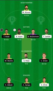 PAK vs AUS Dream11 Team For Small League