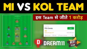 MI vs KOL Dream11 Team Prediction, Score, Stats | Mumbai vs Kolkata 56th TATA IPL 2022 Match