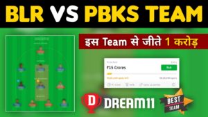 BLR vs PBKS Dream11 Team Prediction, Score, Stats | Bangalore vs Punjab 60th TATA IPL 2022 Match