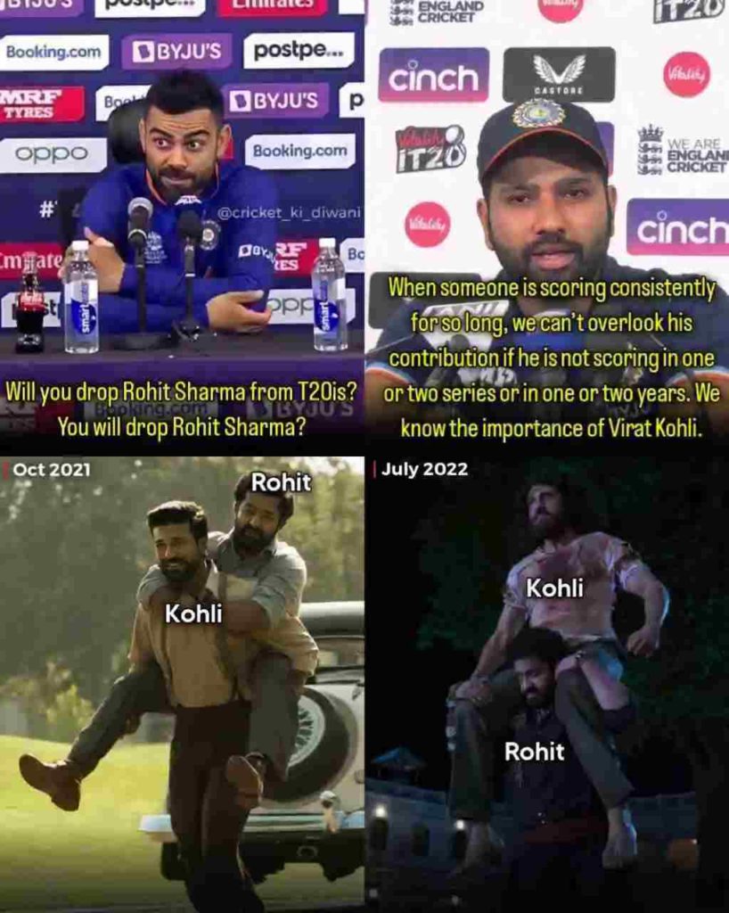 Rohit Sharma on Virat Kohli’s Form 