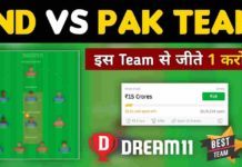 IND vs PAK Dream11 Team Prediction 3rd Super Four Match Asia Cup 2023 (100% Winning Team)