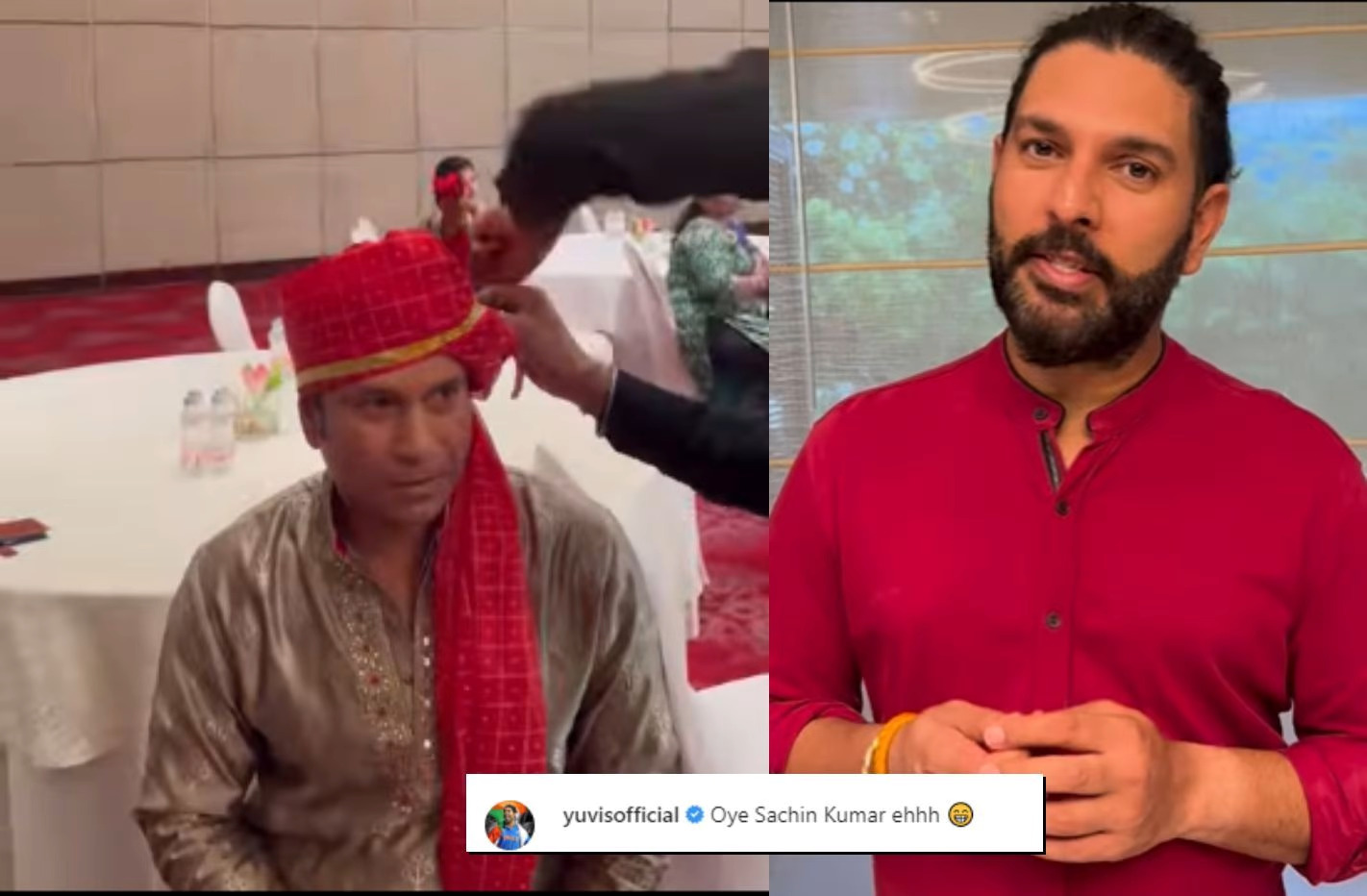 Yuvraj Singh share a funny comment as Sachin Tendulkar's video