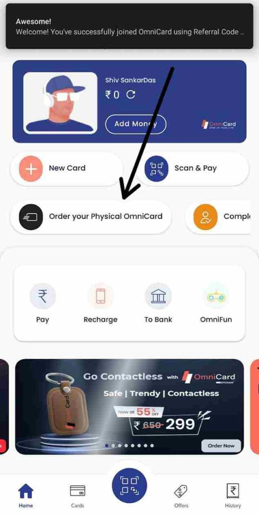 OmniCard Referral Code