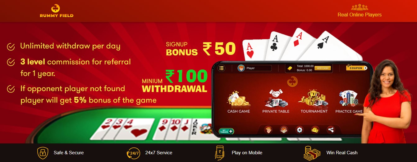 Rummy Field Apk Download: Get 51 Signup Bonus