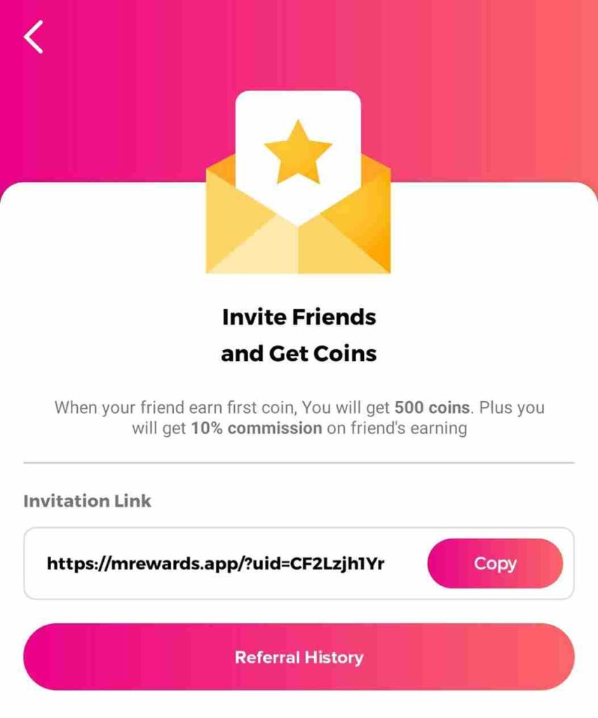 mRewards Refer And Earn