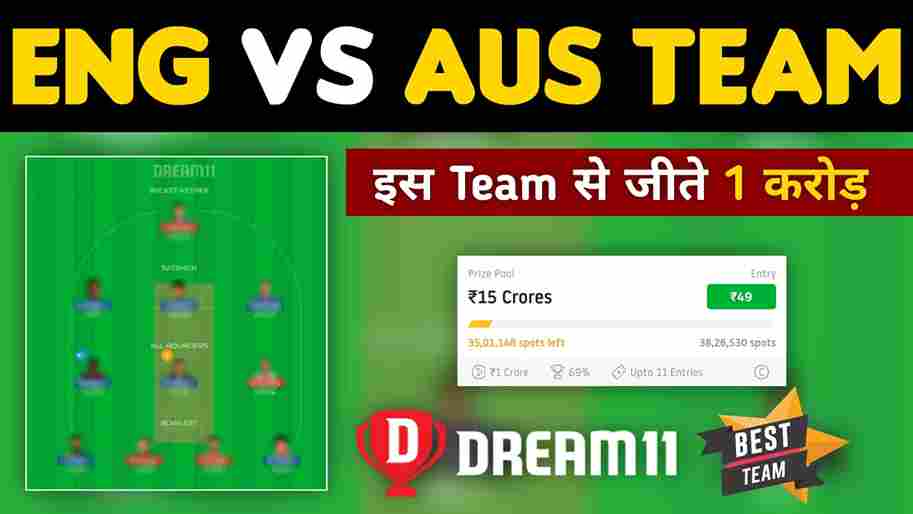 ENG vs AUS Dream11 Team Prediction 26th Match T20 WC 2022 (100% Winning Team)