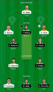 AUS vs IRE Dream11 Team For Grand League