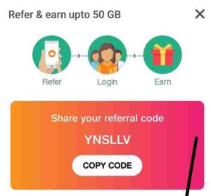 Jio Cloud Referral Code