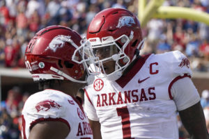 NCAA Football: Arkansas at Mississippi