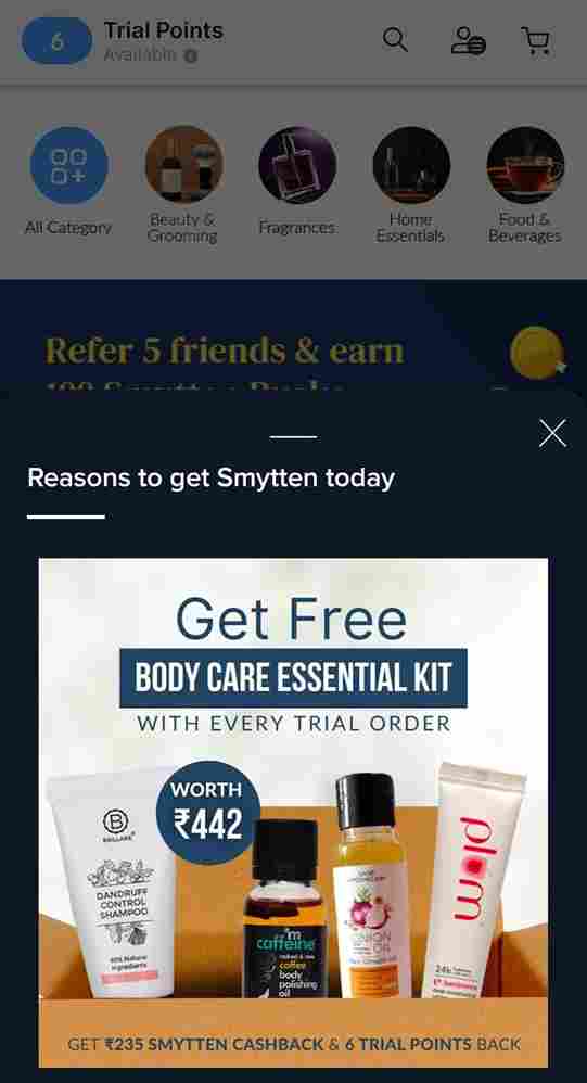 Smytten Referral Code