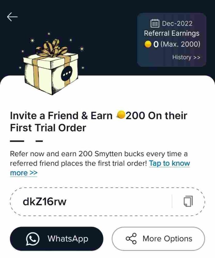 Smytten Referral Code [dkZ16rw] Get Rs.200 FREE Product