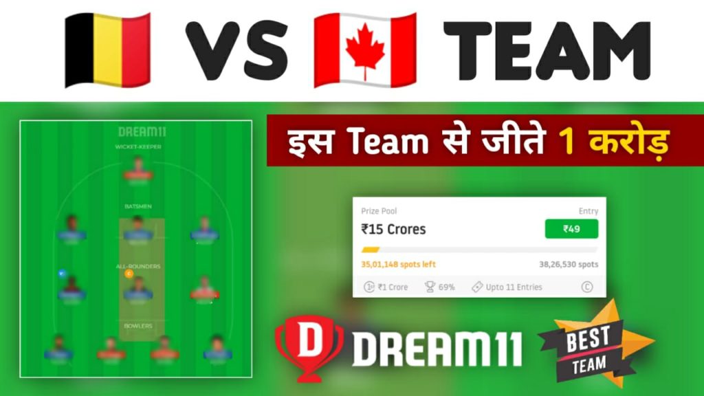 BEL vs CAN Dream11 Team Prediction FIFA World Cup Qatar 2022 (100% Winning Team)