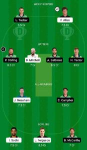 NZ vs IRE Dream11 Team For Grand League