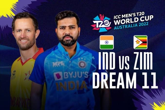 IND vs ZIM Dream11 Team Prediction 42nd Match T20 WC 2022 (100% Winning Team)