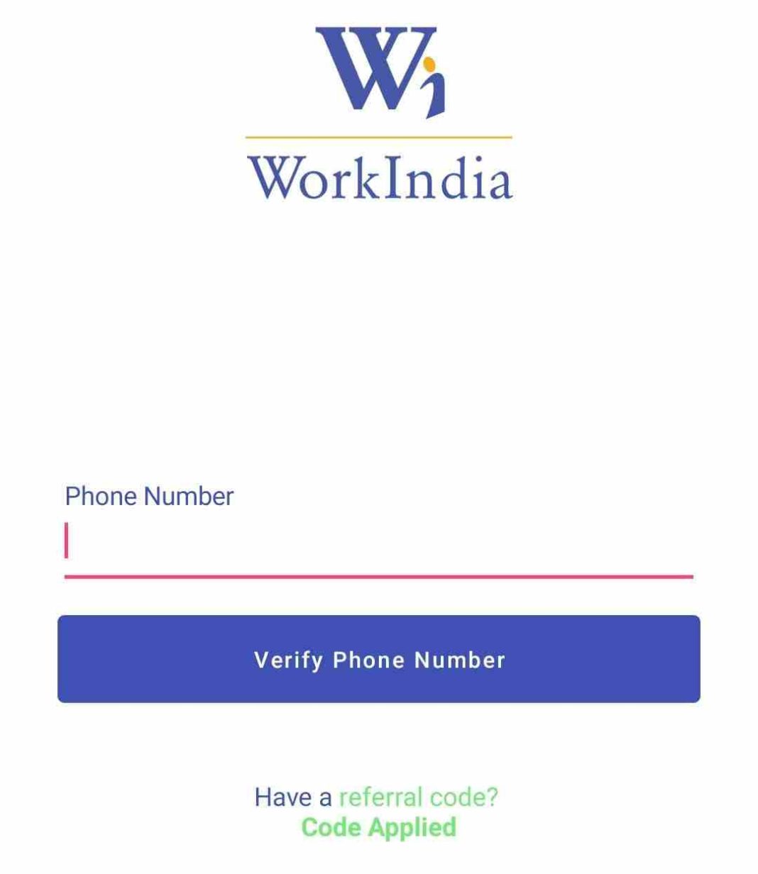 Work India Referral Code Refer And Get Upto ₹200 PayTM