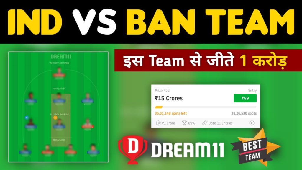 IND vs BAN Dream11 Team Prediction 1st Test Match 2022 (100% Winning Team)