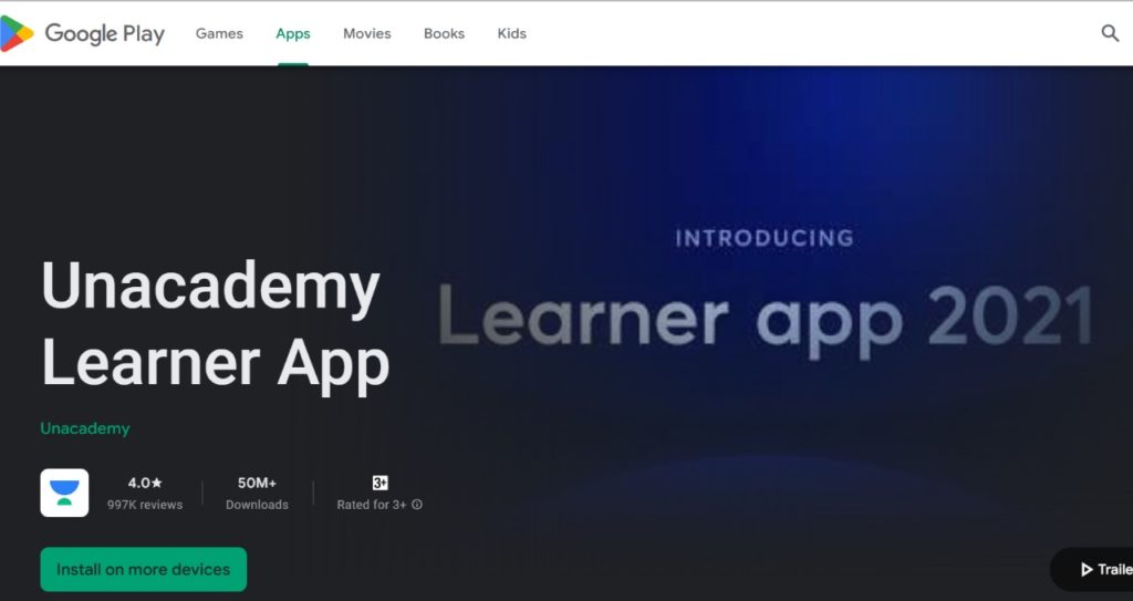 Unacademy App For PC