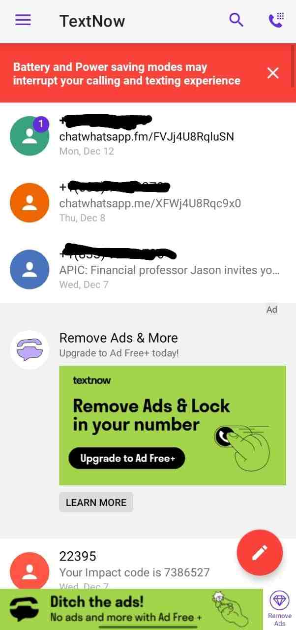 free us numbers to call