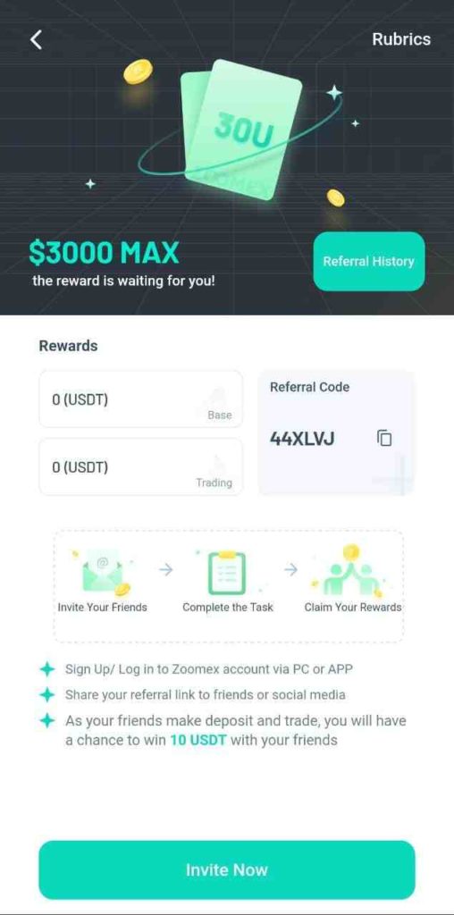 Zoomex Referral Code