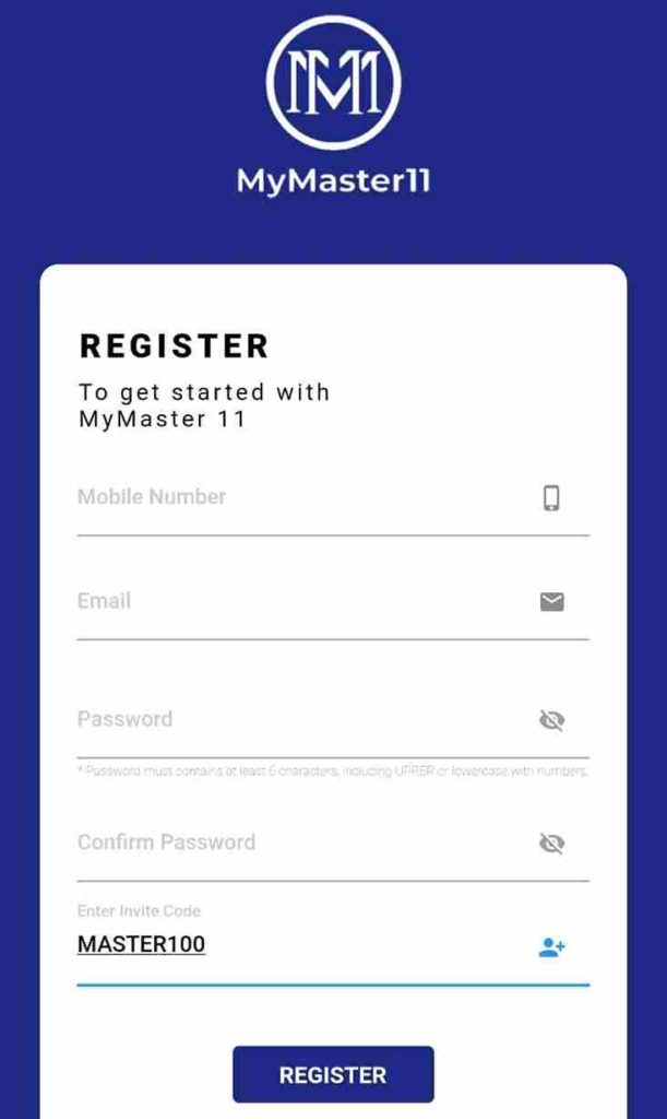 MyMaster11 Referral Code