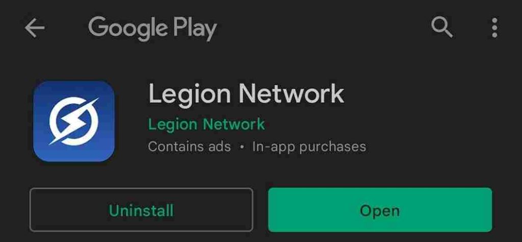 legion network App Refer And Earn