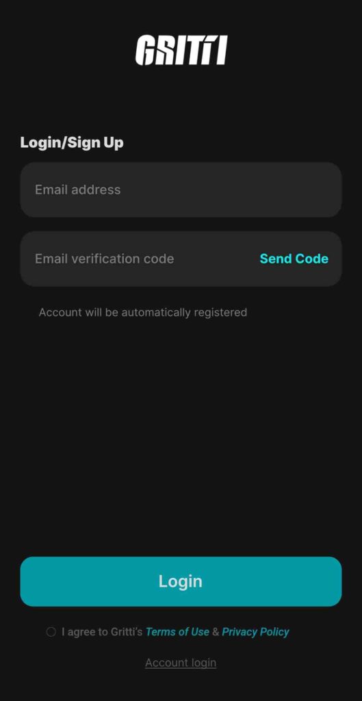 Gritti App Invitation Code