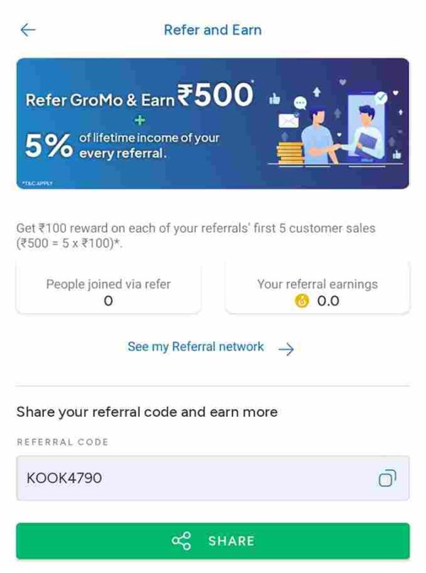 Gromo Referral Code: Earn ₹500 FREE In Bank Per Refer