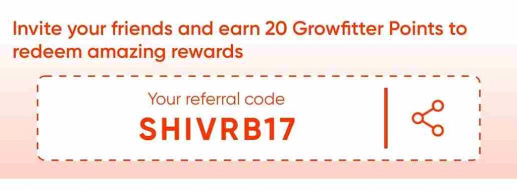 Growfitter Referral Code