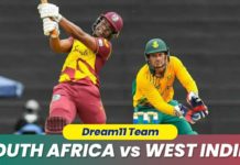 SA vs WI Dream11 Team Prediction 2nd T20 Match 2023 (100% Winning Team)