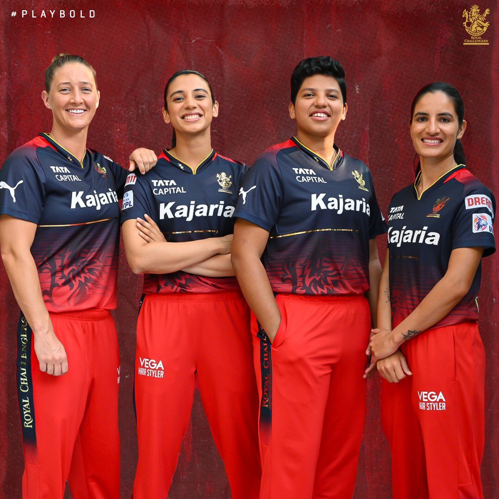 RCB Unveils their Traditional Red and Black Jersey for WPL