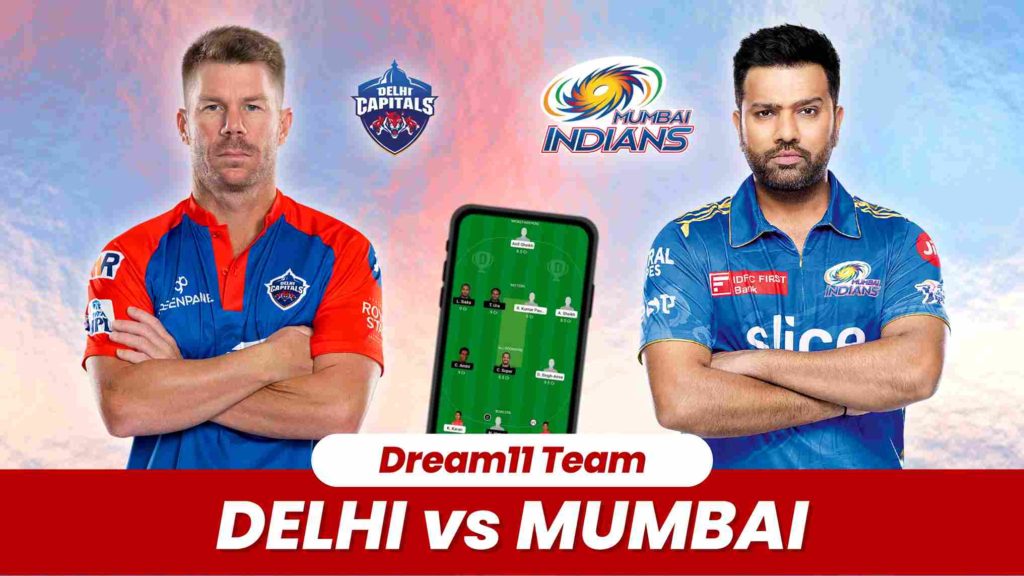 DC vs MI Dream11 Team Prediction, Score, Stats | Delhi vs Mumbai 16th Match TATA IPL 2023
