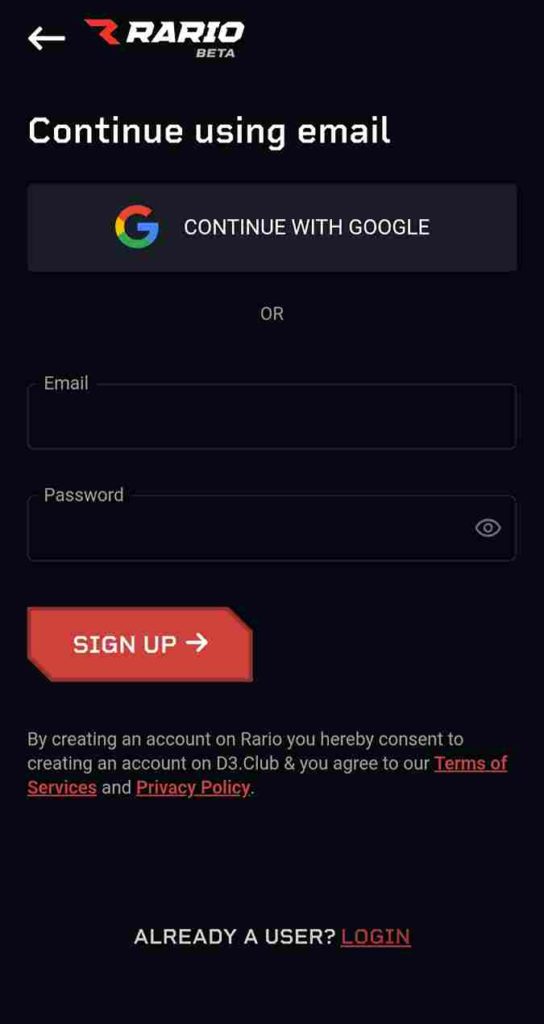 Rario Referral Code 