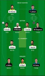 PAK vs NZ Dream11 Team For Small League