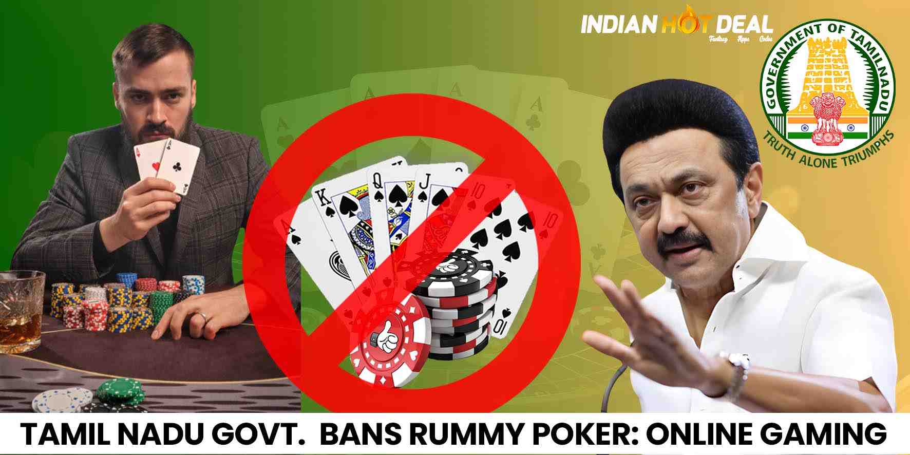 Tamil Nadu Government Bans Rummy And Poker Online Gambling