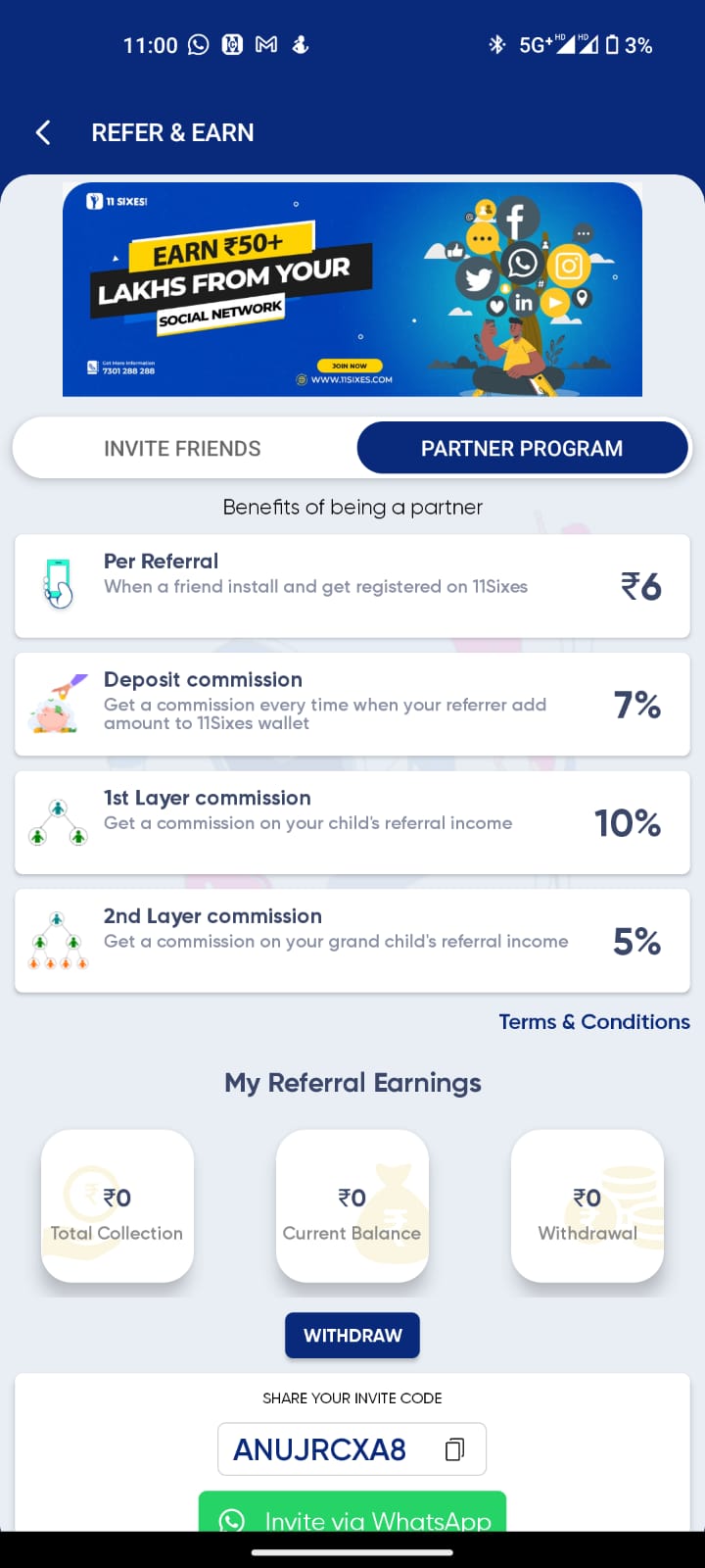 11 sixes referral code