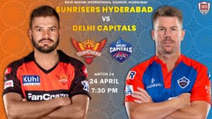 SRH vs DC Dream11 Team