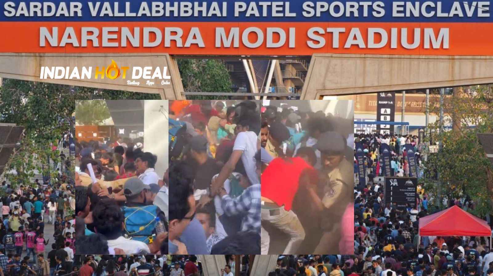 IPL 2023: BCCI's Mismanagement For Sale of Final Tickets Creates Chaos at Narendra Modi Stadium, Ahmedabad