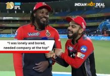 “I was lonely and bored, needed company at the top” Chris Gayle welcomes Virat Kohli to the Ton Club