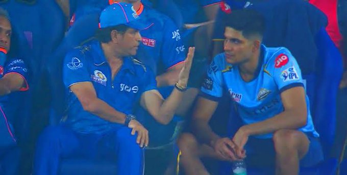 Shubman Gill With Sachin Tendulkar