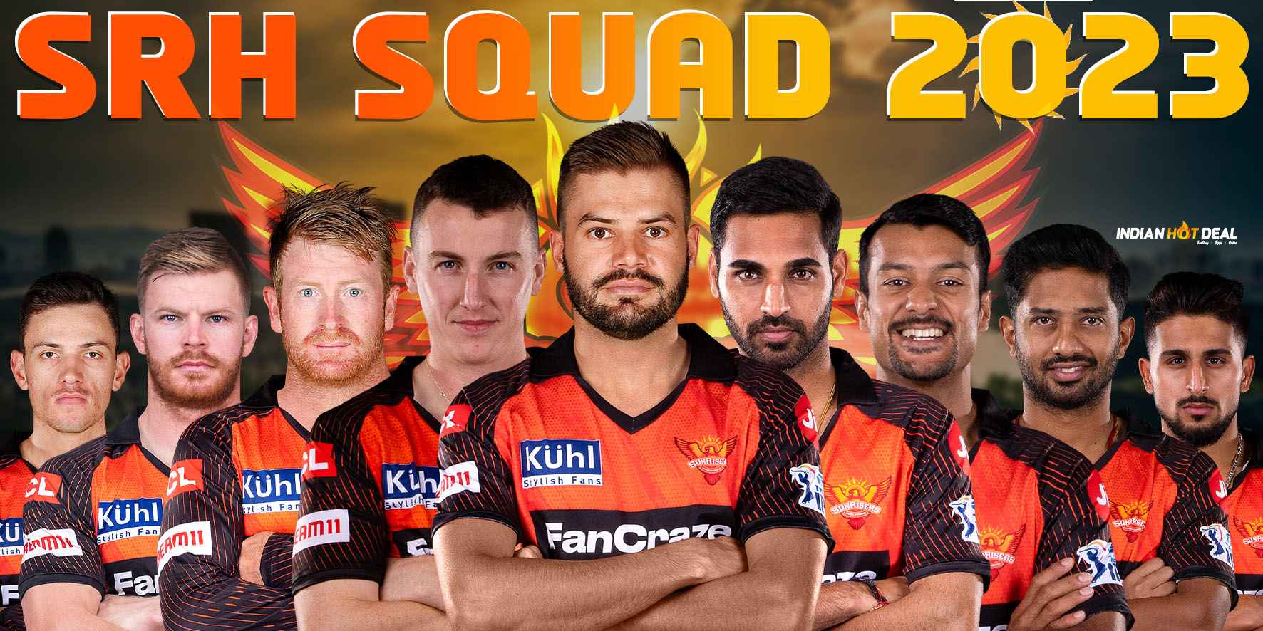 SRH Team 2023 Player List Sunrisers Hyderabad Team Players list IPL 2023